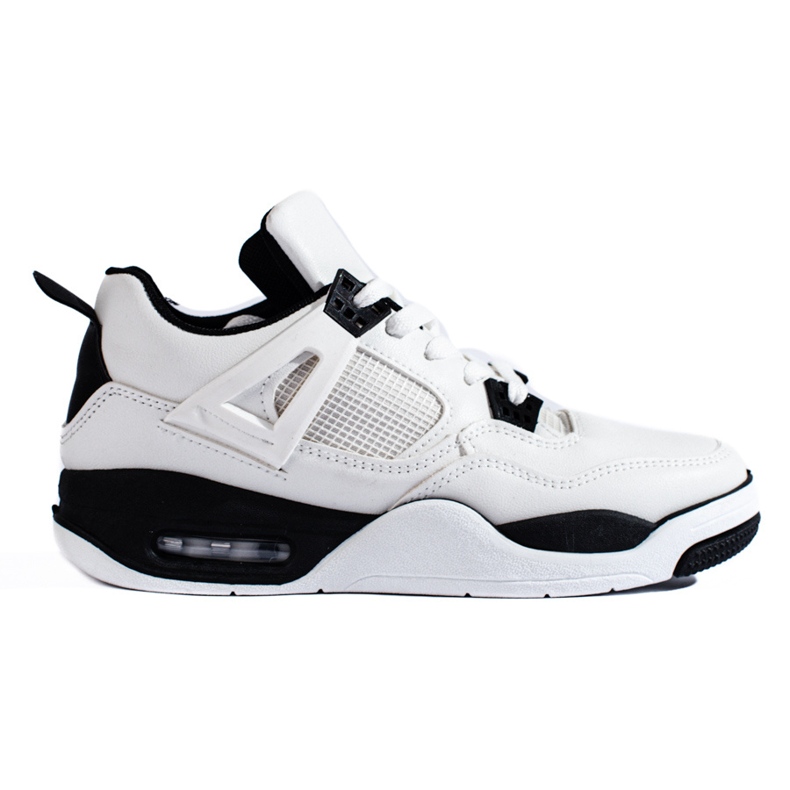 Adidași alb-negru cu talpă groasă de la Shelovet