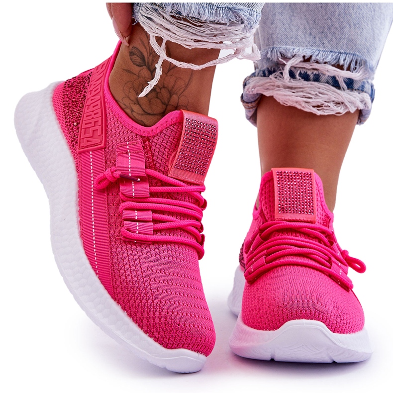 PM1 Pantofi sport de damă cu slip-on roz neon Hold Me! PM1 Pantofi sport de damă cu slip-on roz neon Hold Me!