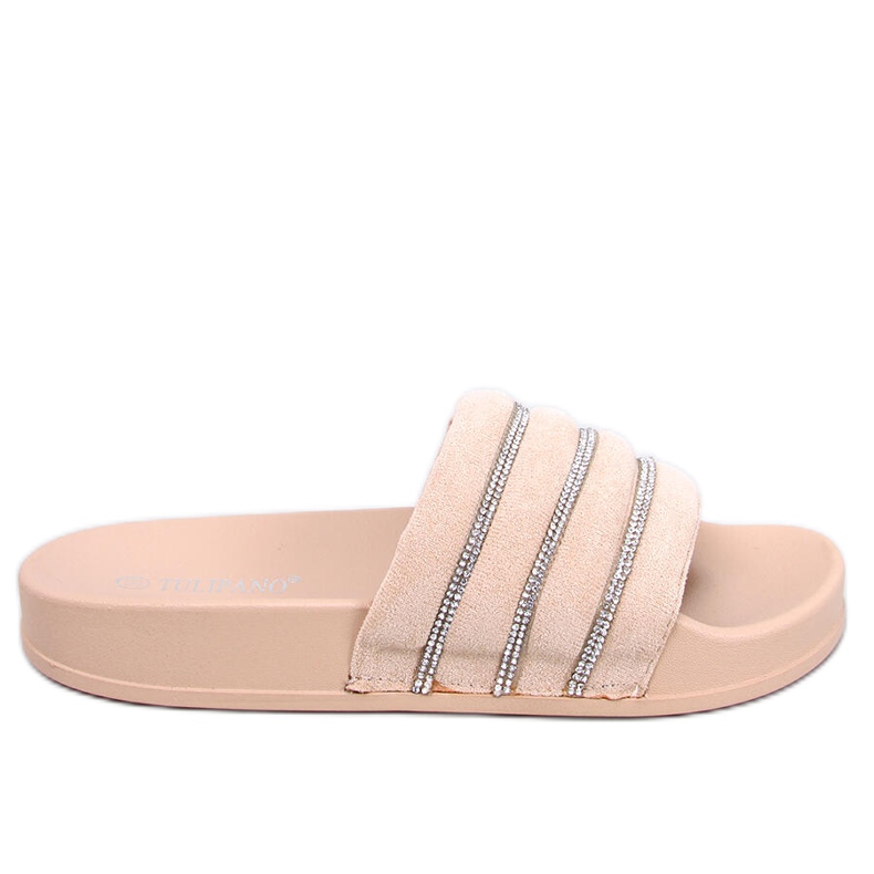 Sandale Lynne Beige cu strasuri bej