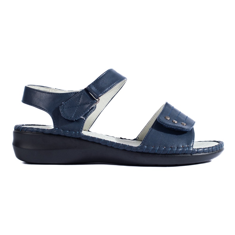 Sandale de damă Shelovet confortabile de culoare bleumarin albastru