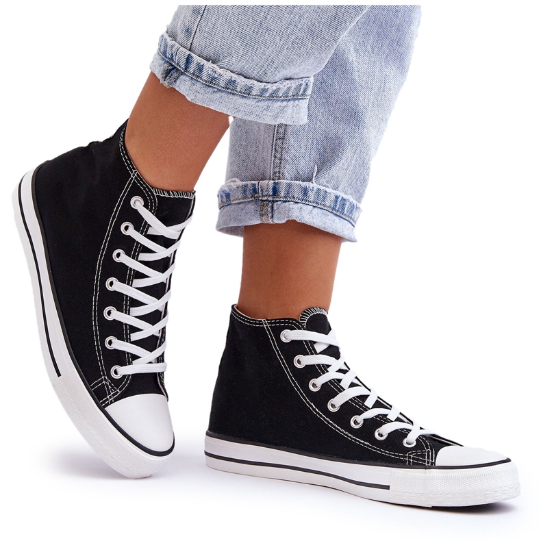 FR1 Pantofi de damă Classic High Top Remos alb-negru