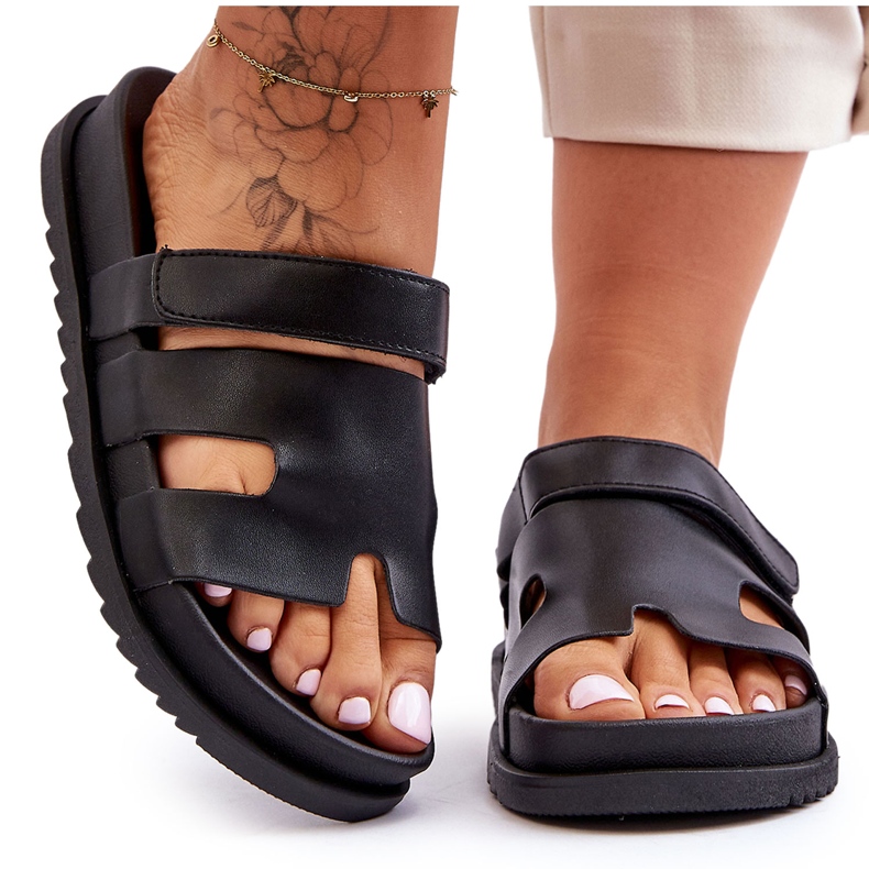 Papuci Molie negri clasici pentru femei negru Papuci Molie negri clasici pentru femei negru