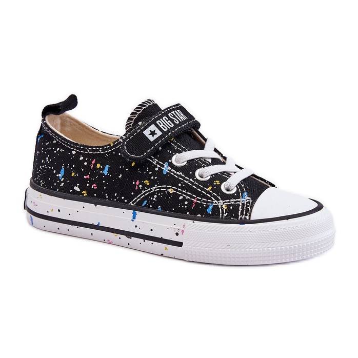 Pantofi pentru copii cu velcro Big Star LL374063 Negri negru