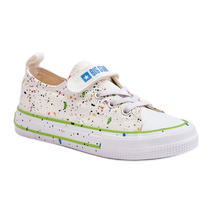 Pantofi pentru copii cu velcro Big Star LL374062 Alb