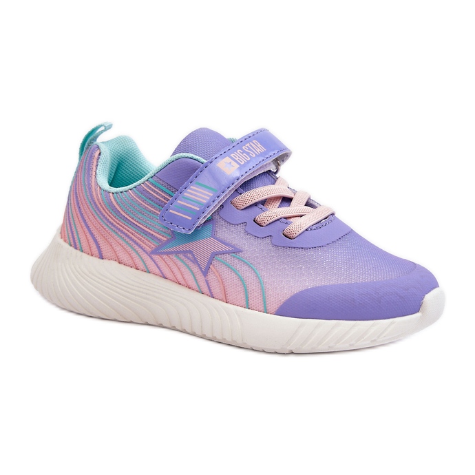 Pantofi sport ușoare pentru copii Sistem de spumă cu memorie Big Star LL374151 Mov violet
