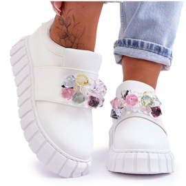 PS1 Pantofi sport la modă, cu decor alb Desire