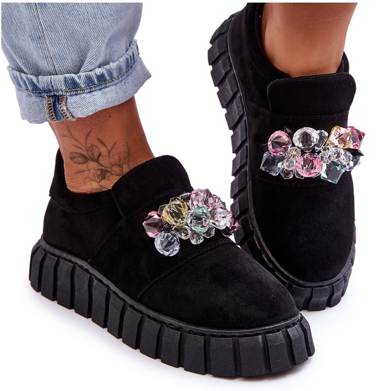PS1 Pantofi sport la modă, cu decor negru Desire