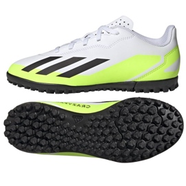 Pantofi de fotbal Adidas X Crazyfast.4 Tf Jr IE4066 alb alb Pantofi de fotbal Adidas X Crazyfast.4 Tf Jr IE4066 alb alb