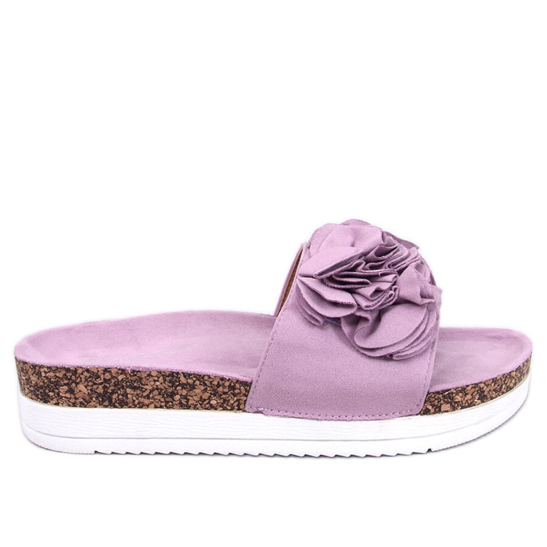 Papuci Rizzo cu flori violete