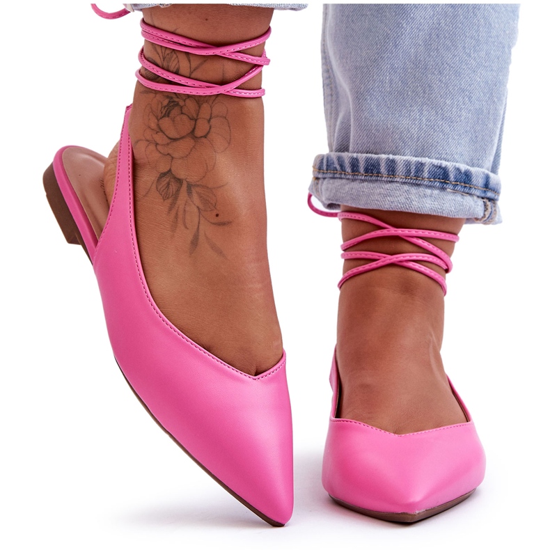 PG1 Balerini de damă legati roz Lilly Ann PG1 Balerini de damă legati roz Lilly Ann