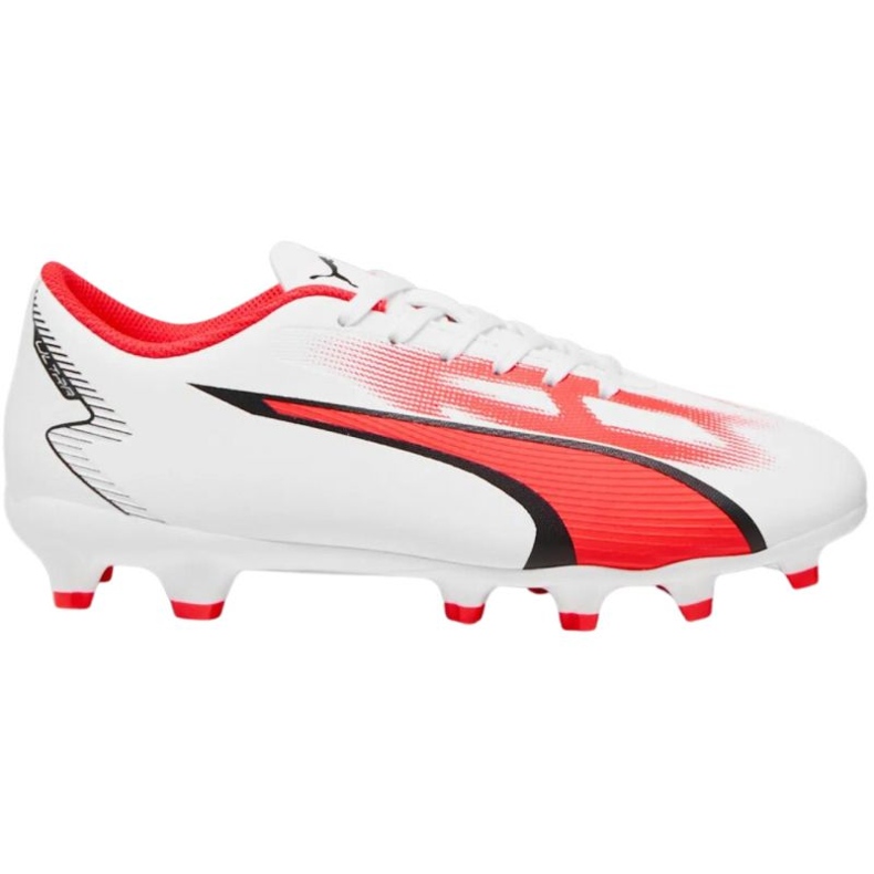 Ghete de fotbal Puma Ultra Play FG/AG Jr 107530 01 alb alb