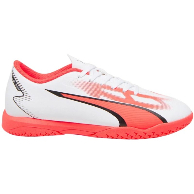 Pantofi de fotbal Puma Ultra Play It Jr 107535 01 alb alb
