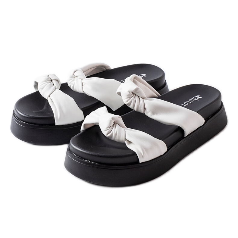 Sandale albe cu platformă Katelin Sandale albe cu platformă Katelin