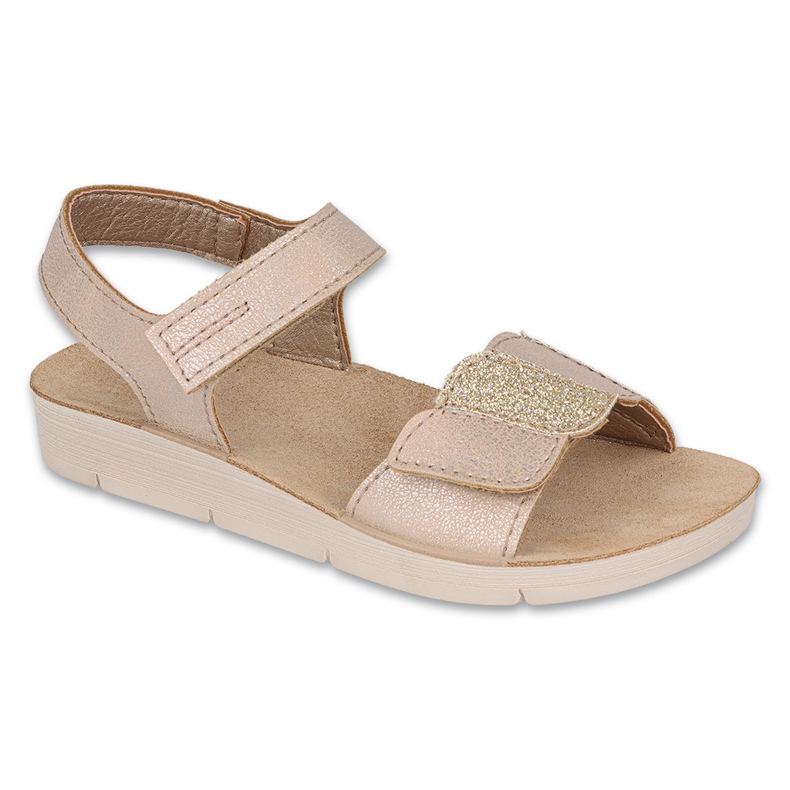 Befado Sandals Girls 068y006 bej cu sclipici Befado Sandals Girls 068y006 bej cu sclipici