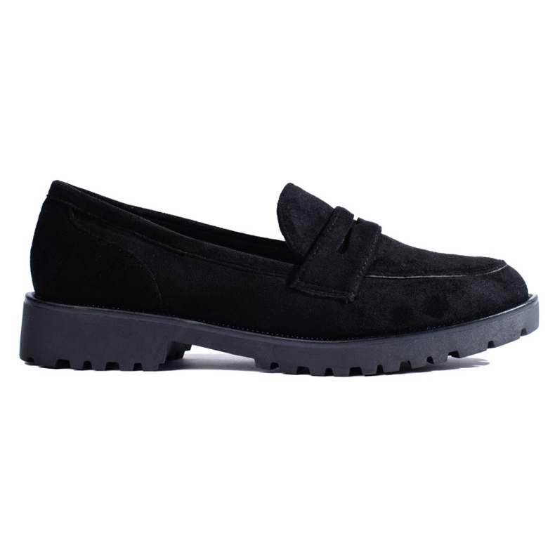 Pantofi de dama din piele intoarsa neagra Shelovet negru
