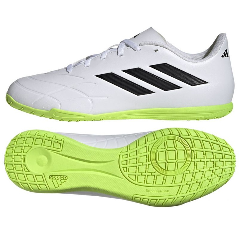 Pantofi de fotbal Adidas Copa Pure.4 In M GZ2537 alb alb