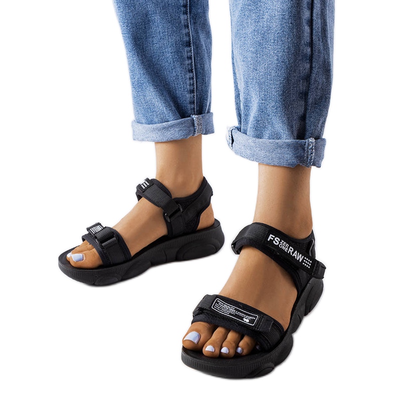 Sandale sport negre de la Sanjit negru