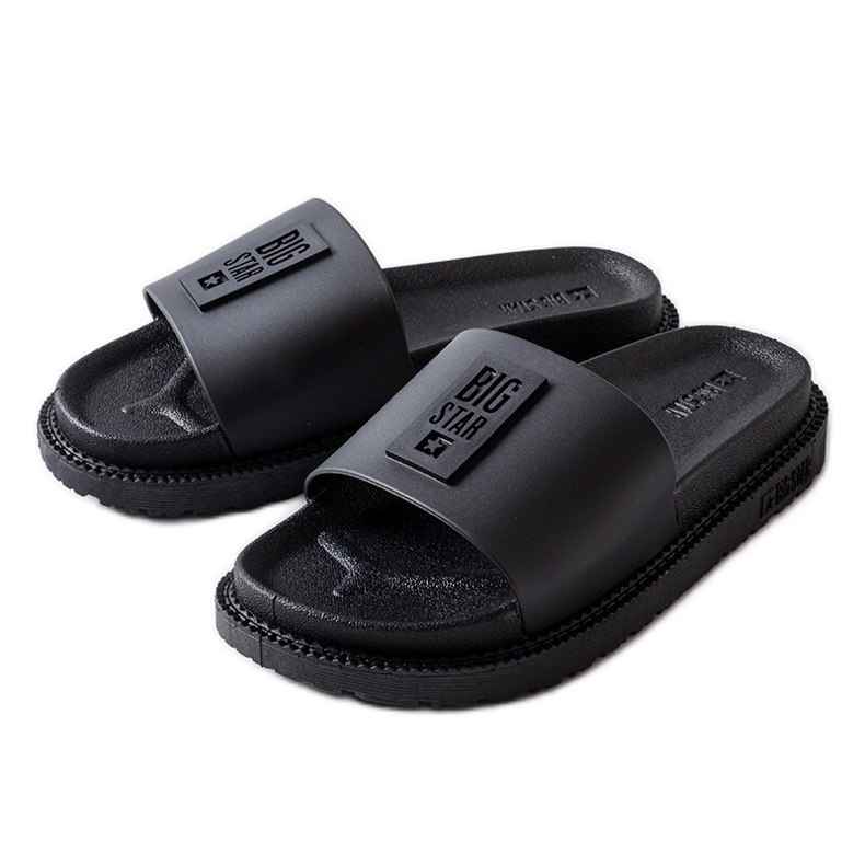 Papuci negri Big Star LL274429 negru