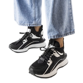 Inna Adidași stilați alb-negru de la Begins Inna Adidași stilați alb-negru de la Begins