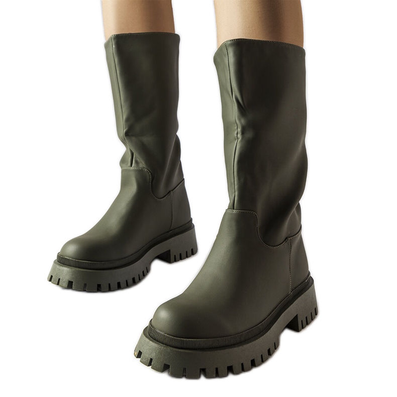 Cizme Hollie verzi mate verde