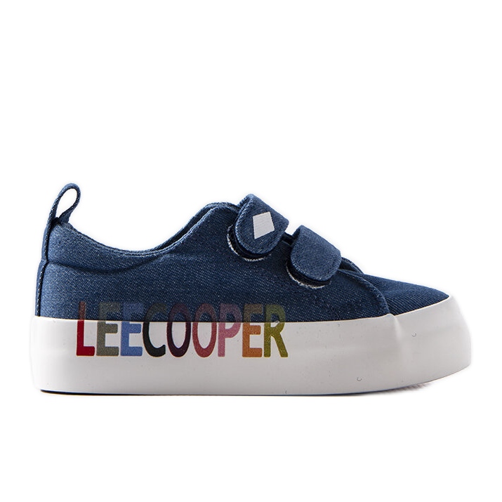 Tenisi din denim pentru copii Lee Cooper albastru Tenisi din denim pentru copii Lee Cooper albastru