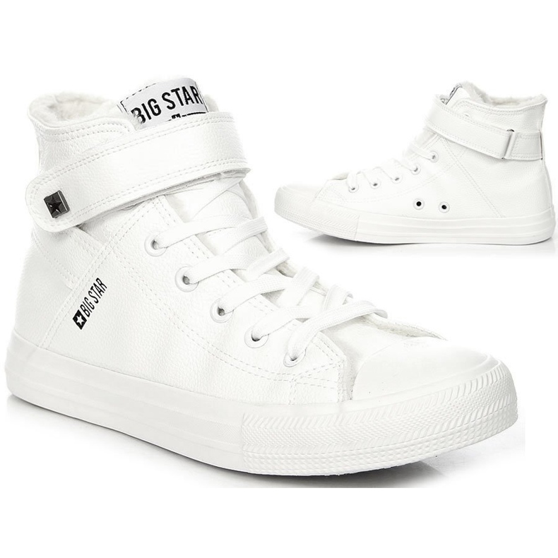 Pantofi sport izolați înalți, albi, Big Star V274541F