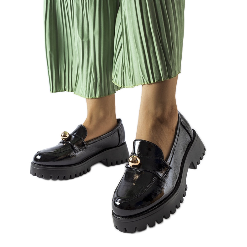 Pantofi lacuiti negri de la Stella negru