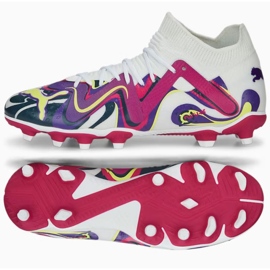 Pantofi Puma Future Match Creativity Jr FG/AG 107412 01 alb, amestec de culoare alb