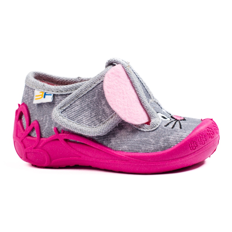 SHELOVET Papuci cu velcro pentru fete mouse 3F roz