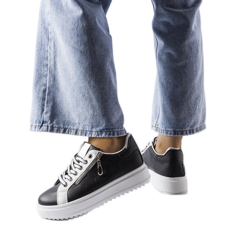 Inna Tenisi negri pe platforma Romola negru