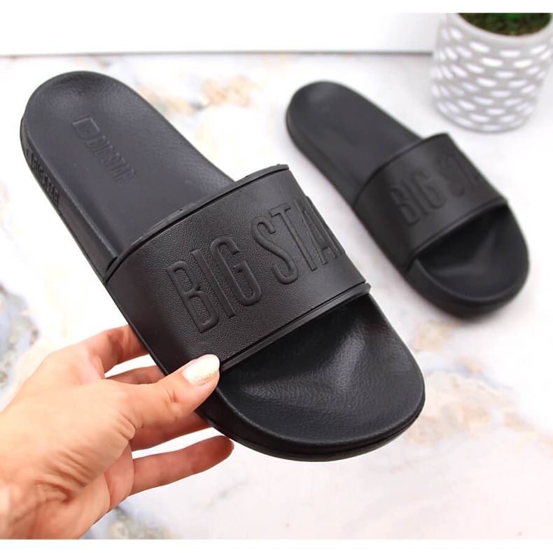 Papuci usor din spuma neagra Big Star MM274715 negru