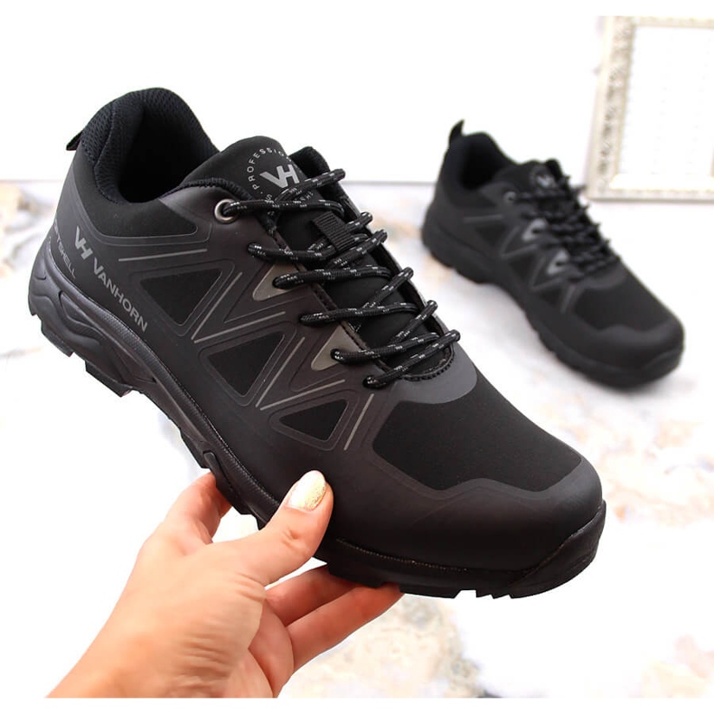 Potocki Pantofi de trekking sport softshell Vanhorn negri negru