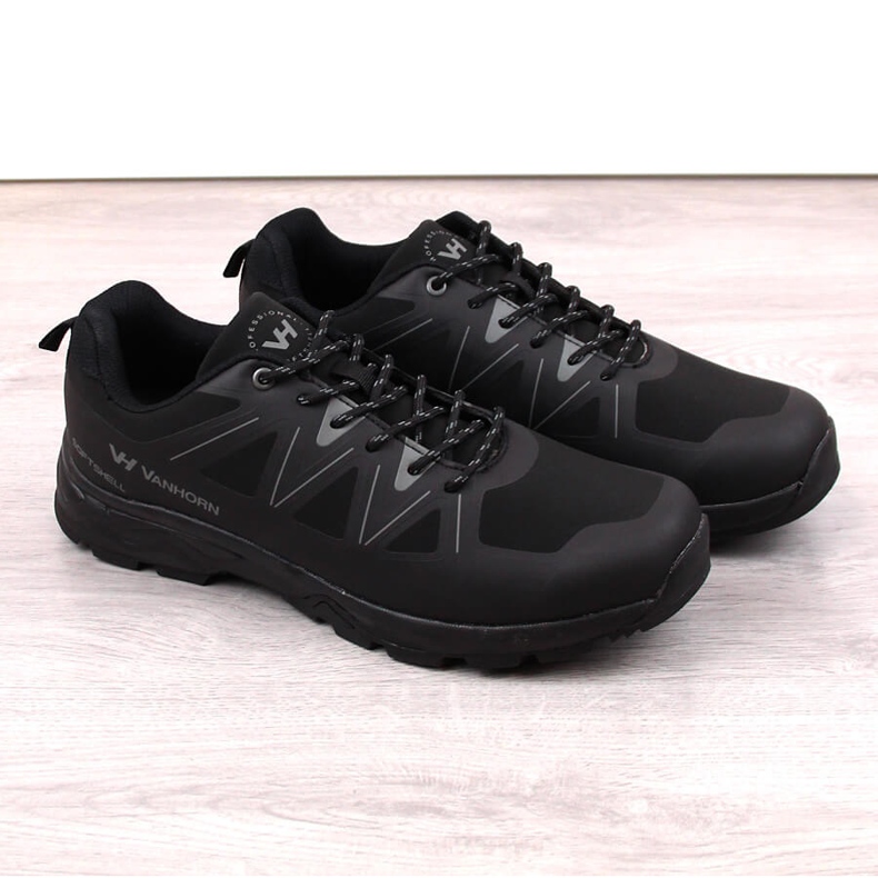Potocki Pantofi de trekking softshell negri Vanhorn pentru bărbați negru Potocki Pantofi de trekking softshell negri Vanhorn pentru bărbați negru