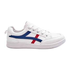 PG1 Pantofi sport de damă joasă cu dungi Albe Alemessa PG1 Pantofi sport de damă joasă cu dungi Albe Alemessa