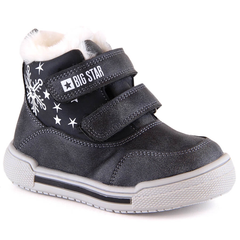 Cizme de zapada cizme iarna copii izolate cu velcro Big Star KK374191 negru Cizme de zapada cizme iarna copii izolate cu velcro Big Star KK374191 negru