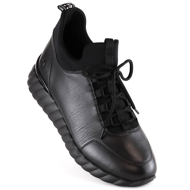 Cizme de dama izolate din piele Rieker Remonte D5977-01 negru