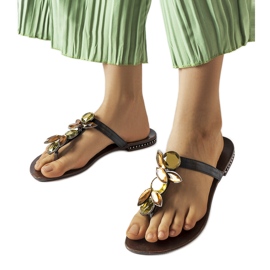 Flip-flops eleganti negri de la Zarattini negru