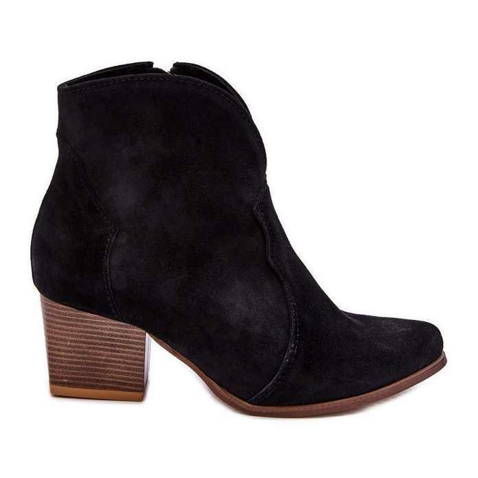 Lewski Shoes Cizme de cowboy din piele intoarsa Leewski EV28 Neagra negru Lewski Shoes Cizme de cowboy din piele intoarsa Leewski EV28 Neagra negru