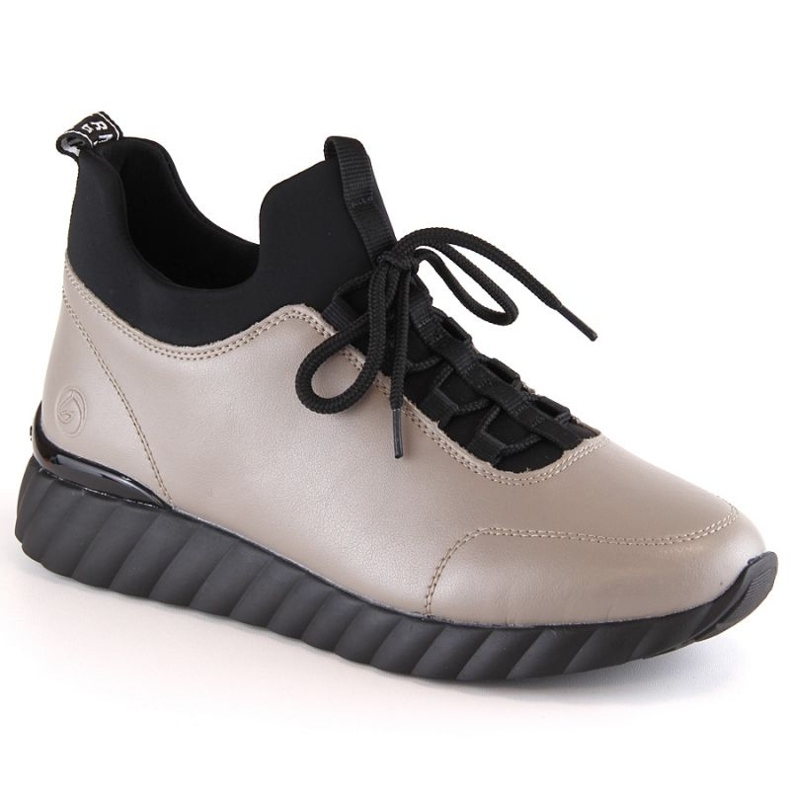 Pantofi din piele bej Rieker Remonte W RKR611A