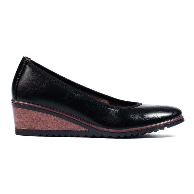 Pompe cu pană eleganti negre de la Potocki negru Pompe cu pană eleganti negre de la Potocki negru