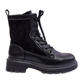 FD1 Cizme de dama de muncitor din piele neagra Faustina negru FD1 Cizme de dama de muncitor din piele neagra Faustina negru