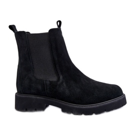 Cizme Jodhpur din piele intoarsa neagra Nicole 2672 negru Cizme Jodhpur din piele intoarsa neagra Nicole 2672 negru