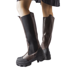 Cizme înalte maro Pasquale