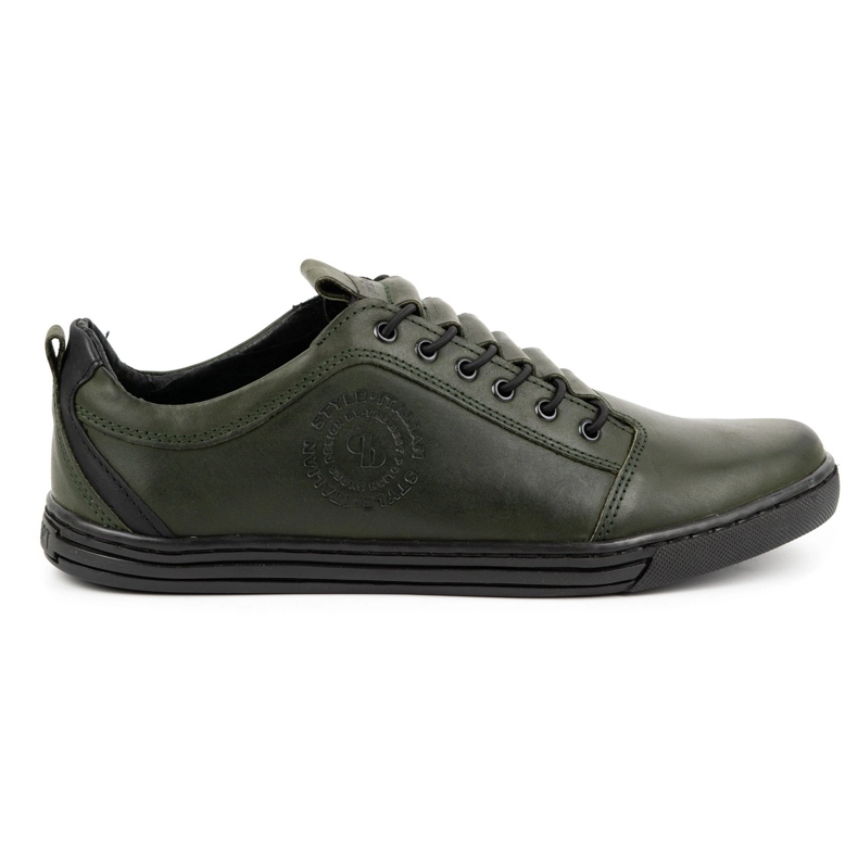 Polbut Pantofi casual barbati din piele 2121/2 kaki verde Polbut Pantofi casual barbati din piele 2121/2 kaki verde