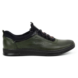 Polbut Pantofi casual barbati din piele K24 verde