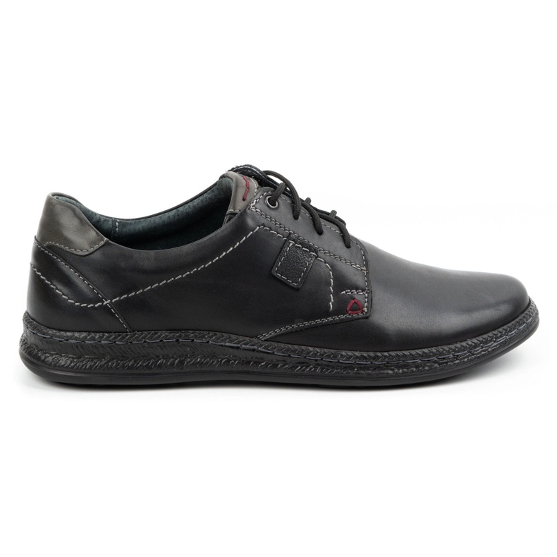 Olivier Pantofi casual barbati din piele 930MA negru