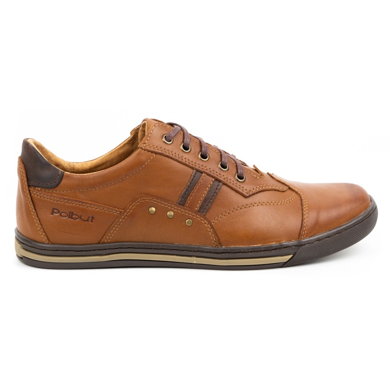 Polbut Pantofi casual pentru bărbați 1801N Axe Camel maro