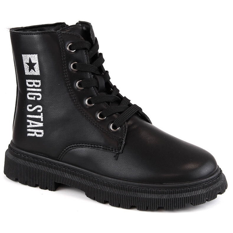 Cizme negre izolate pentru copii Big Star MM374152 negru Cizme negre izolate pentru copii Big Star MM374152 negru