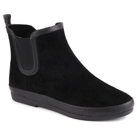 Cizme de ploaie ghete slip-on impermeabile Potocki negru RB36063