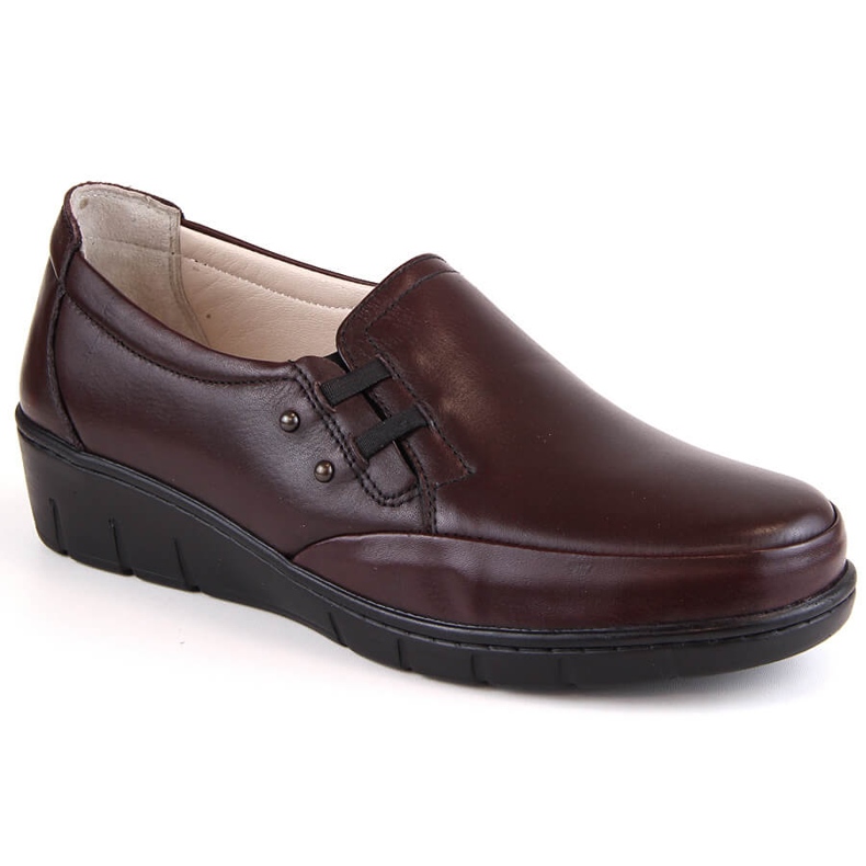 Pantofi de dama comozi din piele cu banda elastica T.Sokolski J304 roșu Pantofi de dama comozi din piele cu banda elastica T.Sokolski J304 roșu